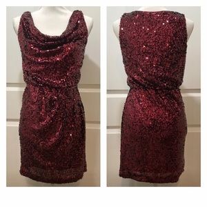 Aidan Aidan Mattox Red Sequin Dress